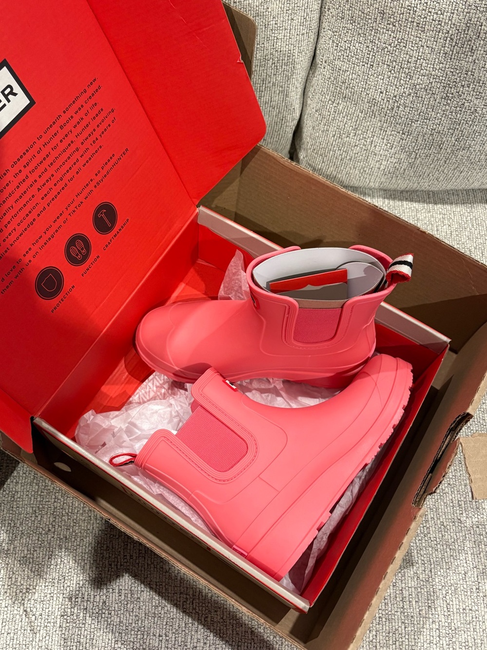 Pink Hunter Rain Boots - Picture 5 of 6